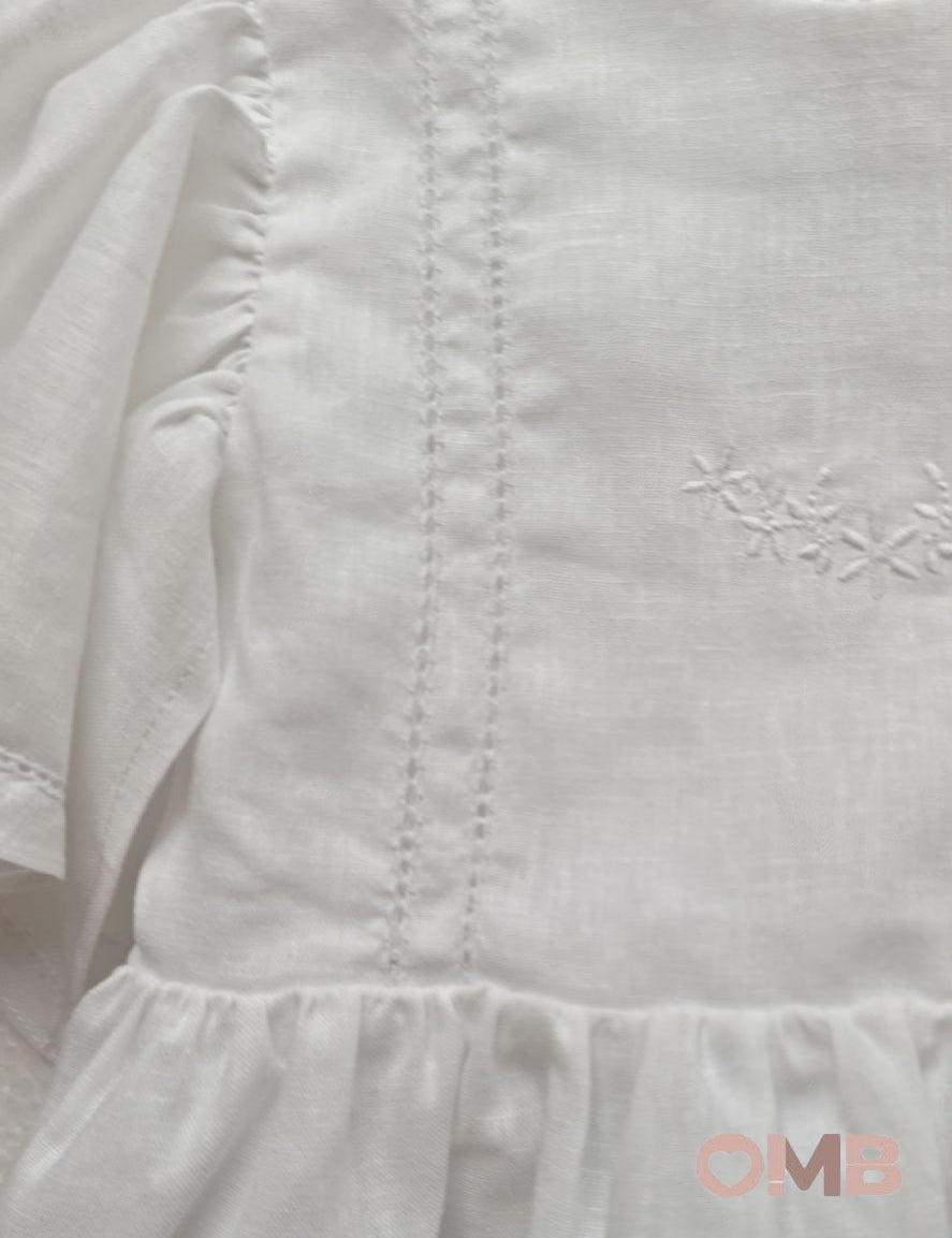 Abito neonata COCCODE C63252 Bianco<BR/> C63252 BIANCO COCCODE 