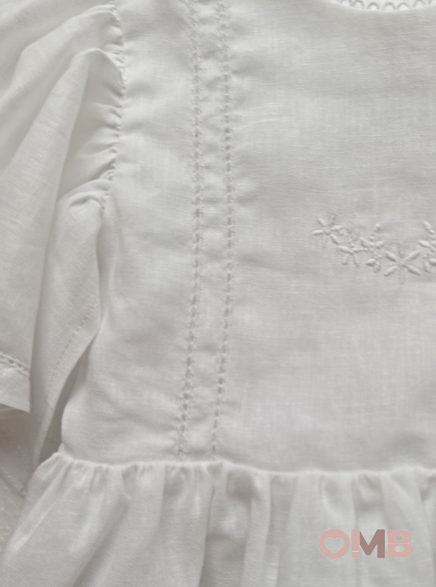 Abito neonata COCCODE C63252 Bianco<BR/> C63252 BIANCO COCCODE 