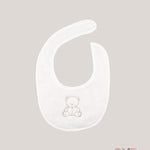 Bavaglino neonato COCCODE C63601 Bianco<BR/> C63601 3 ORSI COCCODE 