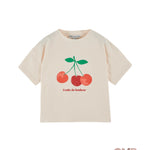 T-shirt EMILE ET IDA bambina AD015AA Crema AD015AA PANNA EMILE ET IDA 