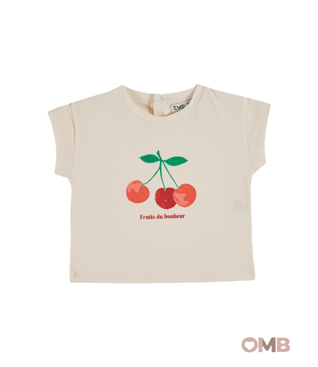 T-shirt EMILE ET IDA neonata AD015 Crema AD015 PANNA EMILE ET IDA 