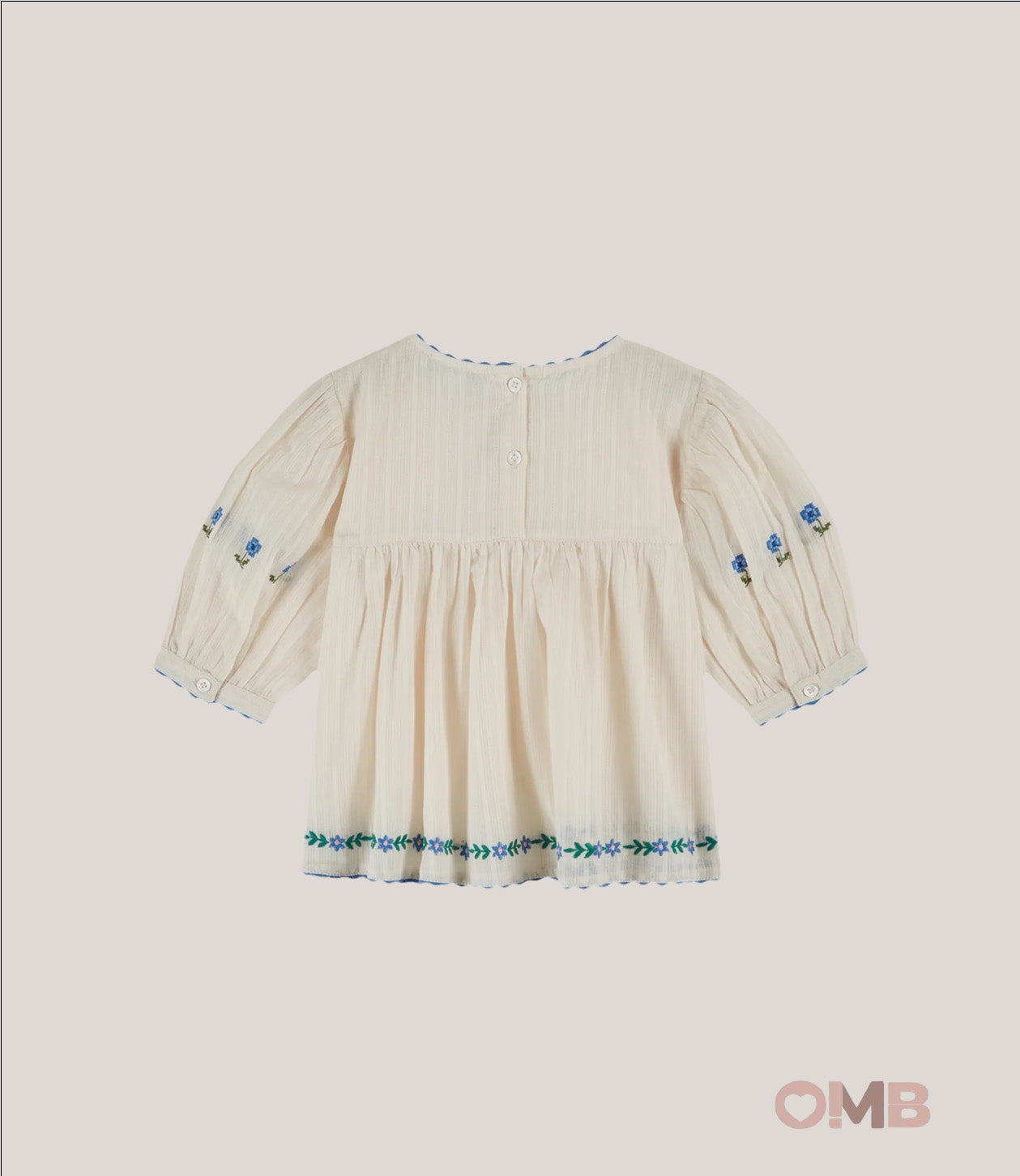 Blusa EMILE ET IDA bambina AD043AA Panna AD043AA PANNA-BLU EMILE ET IDA 