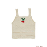 Top EMILE ET IDA bambina AD104AA Crema AD104AA CREMA EMILE ET IDA 