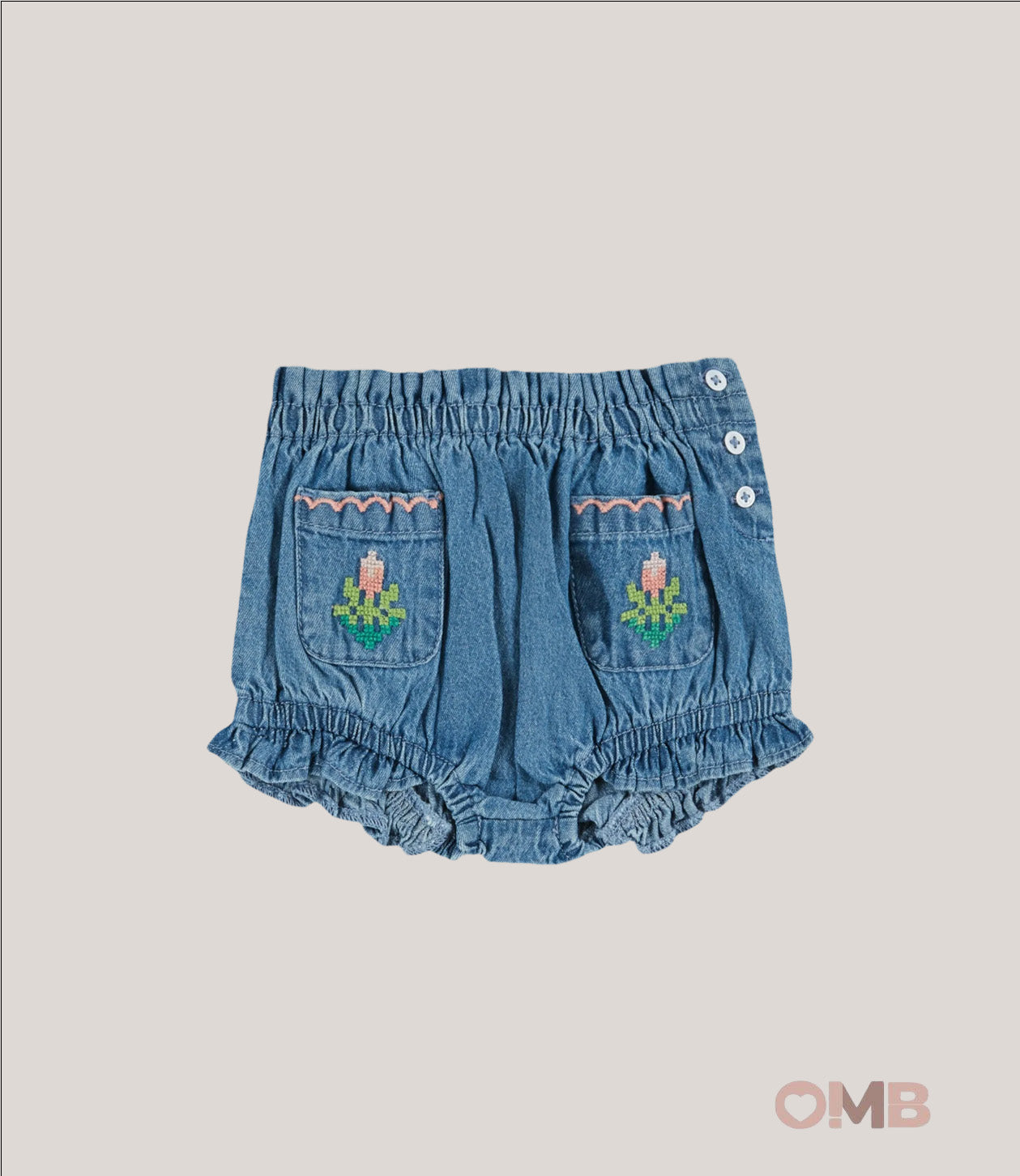Coulotte EMILE ET IDA neonata AD419 Blu AD419 JEANS EMILE ET IDA 