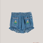 Coulotte EMILE ET IDA neonata AD419 Blu AD419 JEANS EMILE ET IDA 