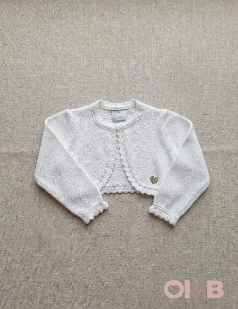 Cardigan neonata GRANLEI 422 Bianco 422 BIANCO GRANLEI 