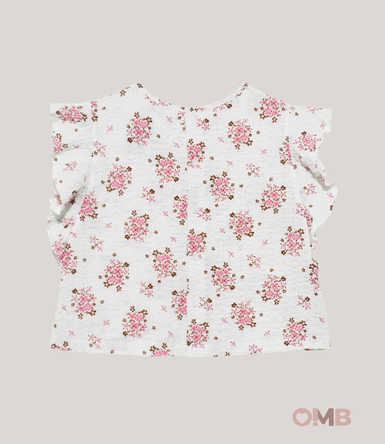 Camicia bambina LALALU CML70 Bianca CML70 FIORI LALALU 