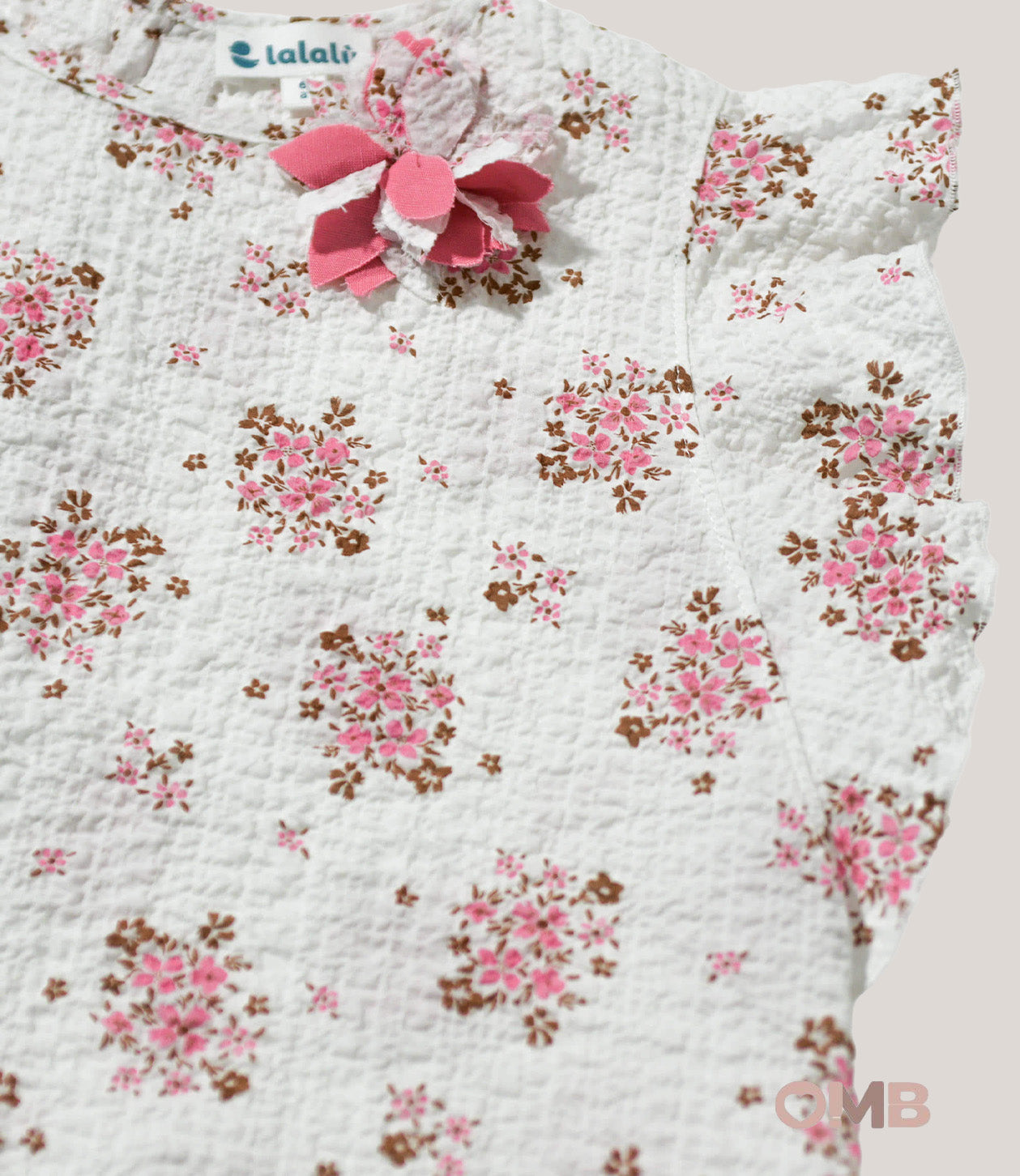 Camicia bambina LALALU CML70 Bianca CML70 FIORI LALALU 