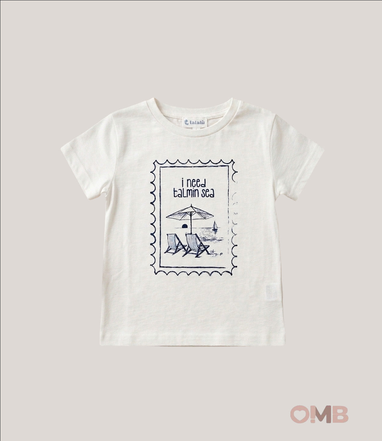 T-shirt bambino LALALU TSL50 Bianca TSL50 BIANCO/BLU LALALU 