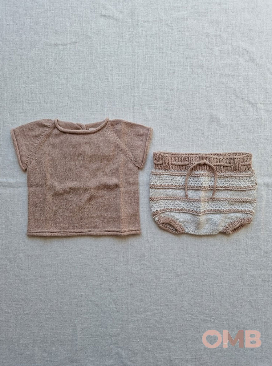 Completo neonata LI & ME 670567546746 Rosa<BR/> 6705-6754-6746 PANNA/ROSA LI & ME 