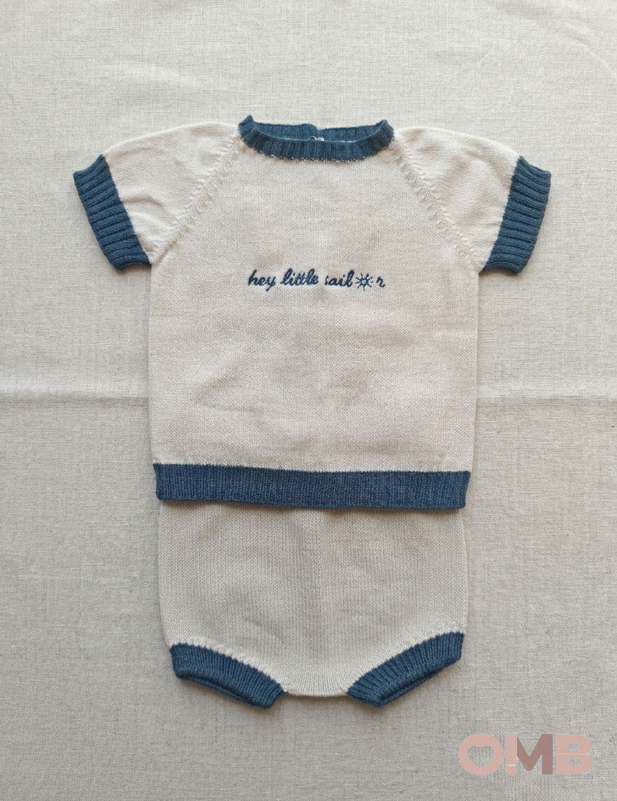 Completo neonato LI & ME 67276728 Blu 6727-6728 PANNA/BLU LI & ME 