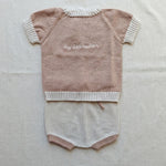 Completo neonato LI & ME 67276728 Rosa 6727-6728 PANNA/ROSA LI & ME 