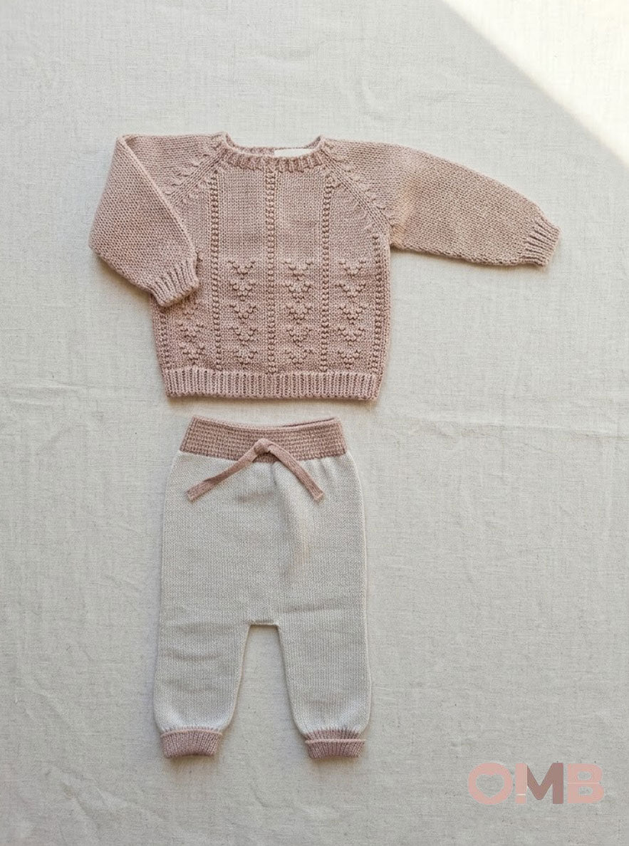 Completo neonata LI & ME 67426745 Rosa 6742-6745 PANNA/ROSA LI & ME 
