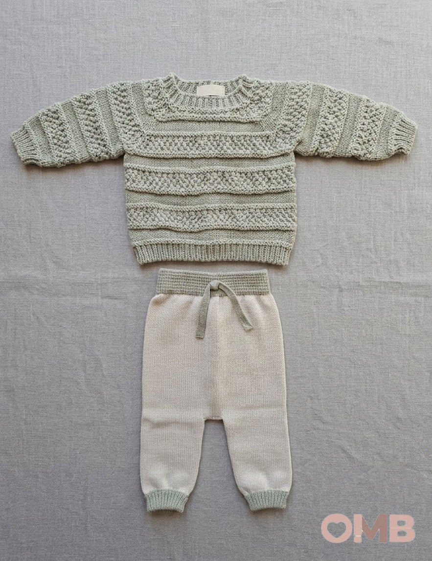Completo neonata LI & ME 67446745 Verde 6744-6745 PANNA/VERDE LI & ME 