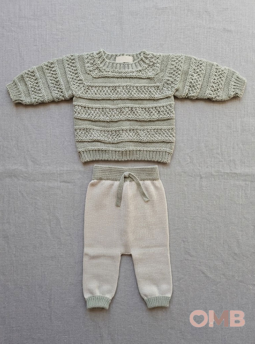 Completo neonata LI & ME 67446745 Verde 6744-6745 PANNA/VERDE LI & ME 