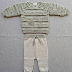 Completo neonata LI & ME 67446745 Verde 6744-6745 PANNA/VERDE LI & ME 
