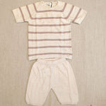 Completo bambina MAGLIFICIO VERONA 015538015539 Ecru 015538-015539 ECRU-ROSA MAGLIFICIO VERONA 