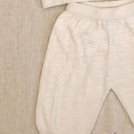 Completo bambina MAGLIFICIO VERONA 015538015539 Ecru 015538-015539 ECRU-ROSA MAGLIFICIO VERONA 