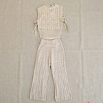 Completo bambina MAGLIFICIO VERONA 015542 015544 Ecru 015542-015544 ECRU MAGLIFICIO VERONA 
