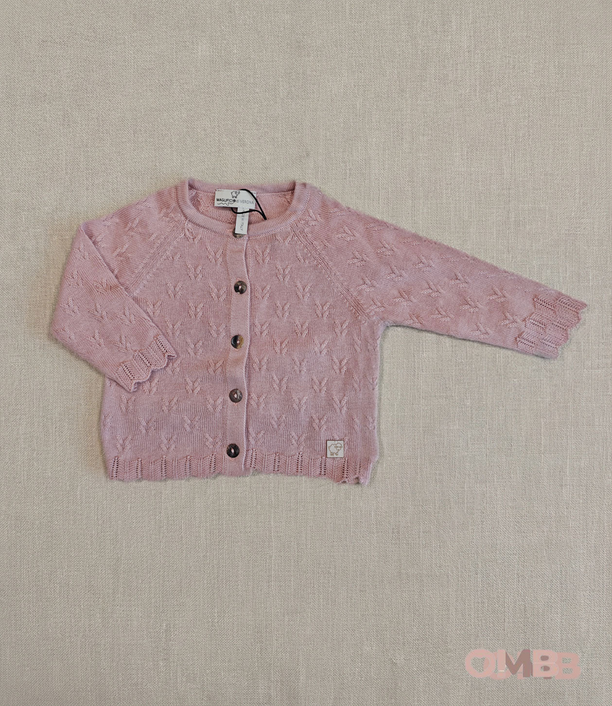 Cardigan neonata MAGLIFICIO VERONA 045559 Rosa 045559 ROSA MAGLIFICIO VERONA 