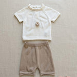 Completo neonato MAGLIFICIO VERONA 045563A045564 Latte 045563A045564 LATTE-CORDA MAGLIFICIO VERONA 