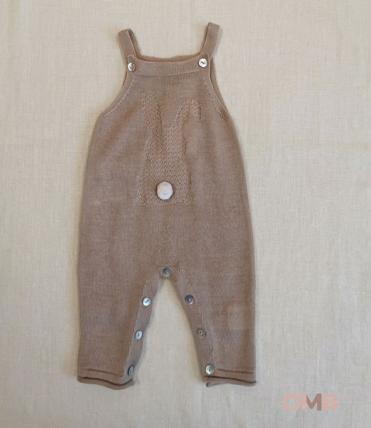 Salopette neonata MAGLIFICIO VERONA 045570 Corda 045570 CORDA-LATTE MAGLIFICIO VERONA 