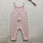 Salopette neonata MAGLIFICIO VERONA 045570 Rosa<BR/> 045570 ROSA-BIANCO MAGLIFICIO VERONA 