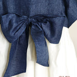 Abito bambina MIMU 0906 Blu 0906 DENIM/LINO MIMU 