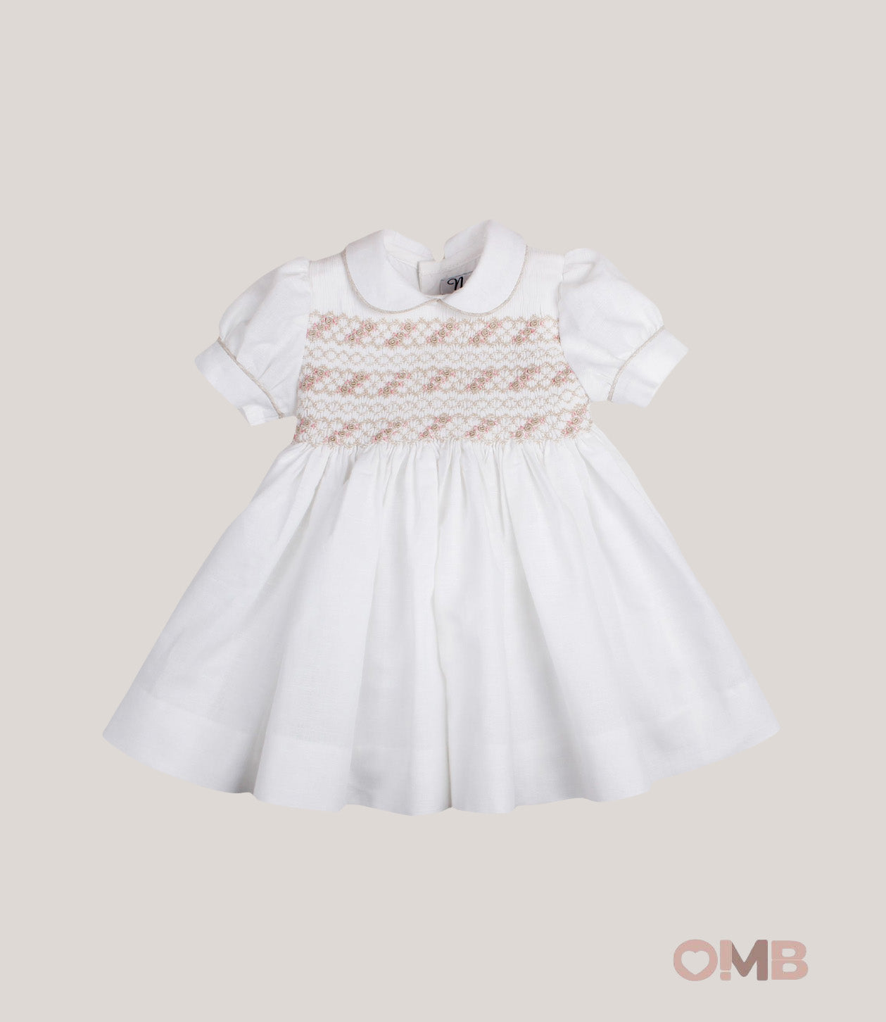 Abito neonata NAXOS 7724 Bianco 7724 LINO NAXOS 