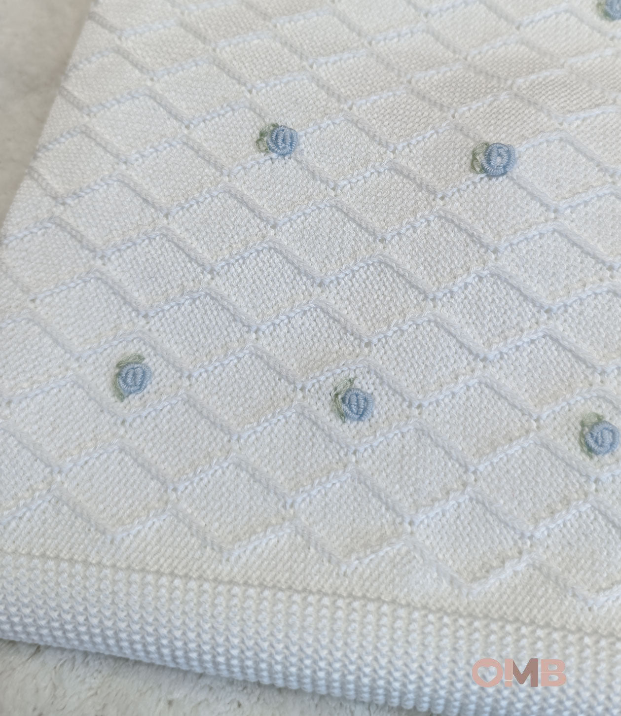 Coperta neonato PEPECE' 2450 Bianco 2450 BIANCO-CIELO PEPECE' 