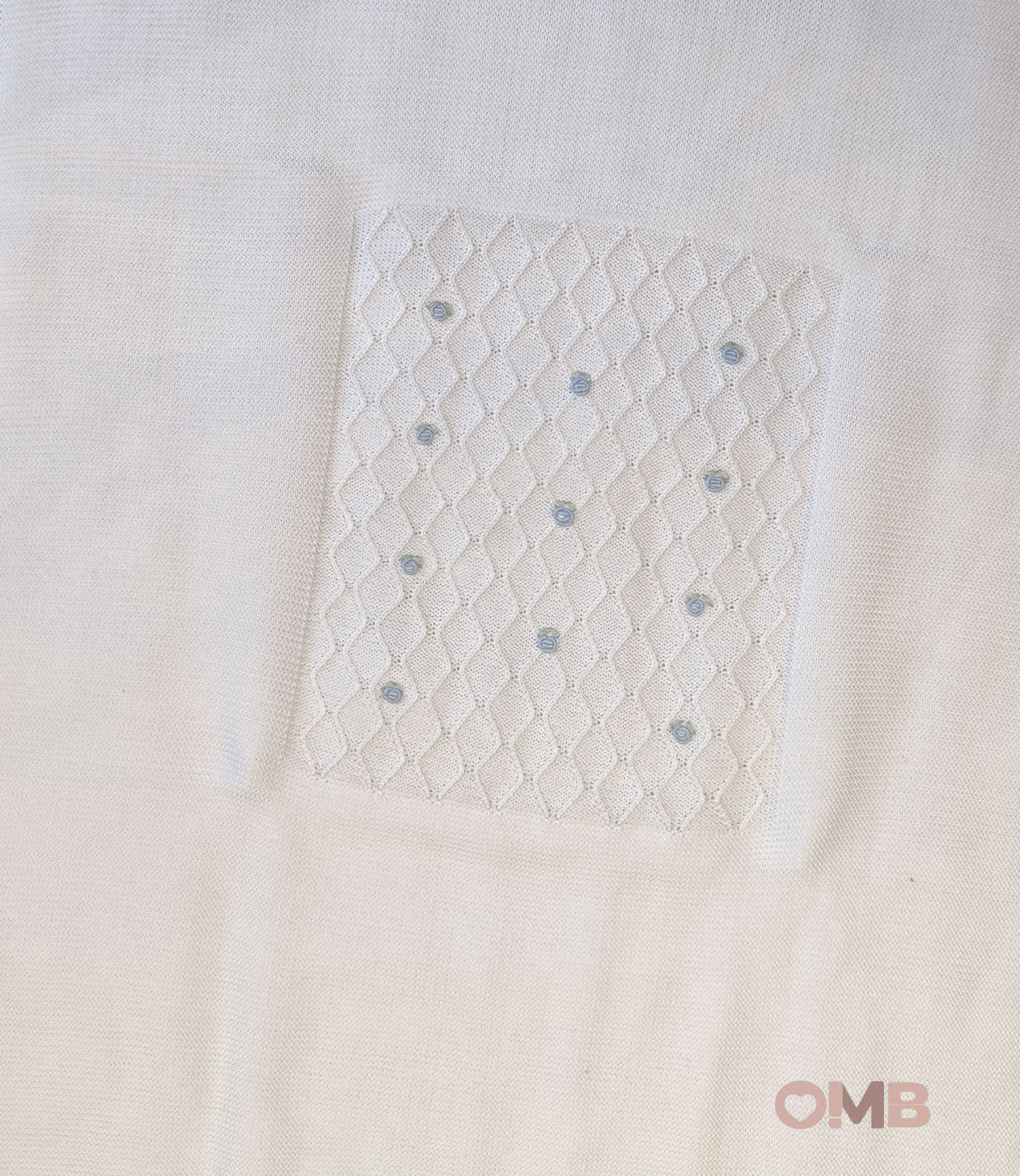 Coperta neonato PEPECE' 2450 Bianco 2450 BIANCO-CIELO PEPECE' 