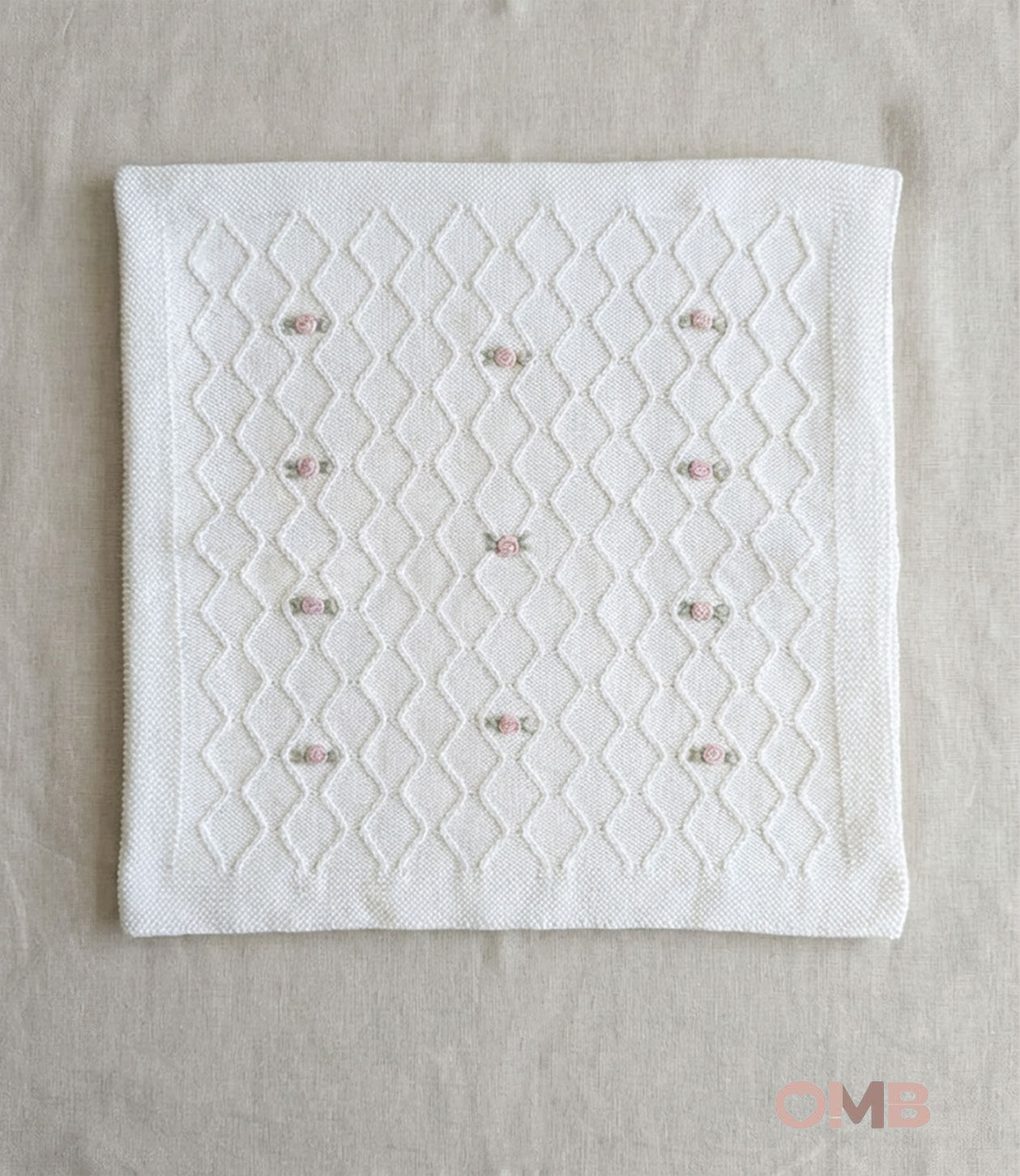 Coperta neonata PEPECE' 2450 Bianco 2450 BIANCO-ROSA PEPECE' 