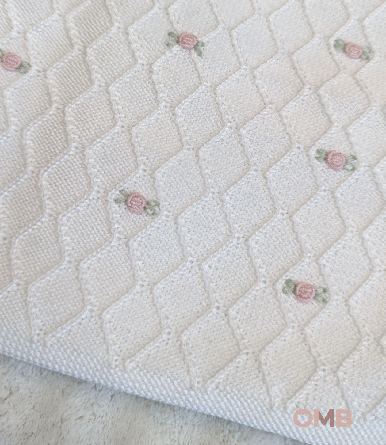 Coperta neonata PEPECE' 2450 Bianco 2450 BIANCO-ROSA PEPECE' 