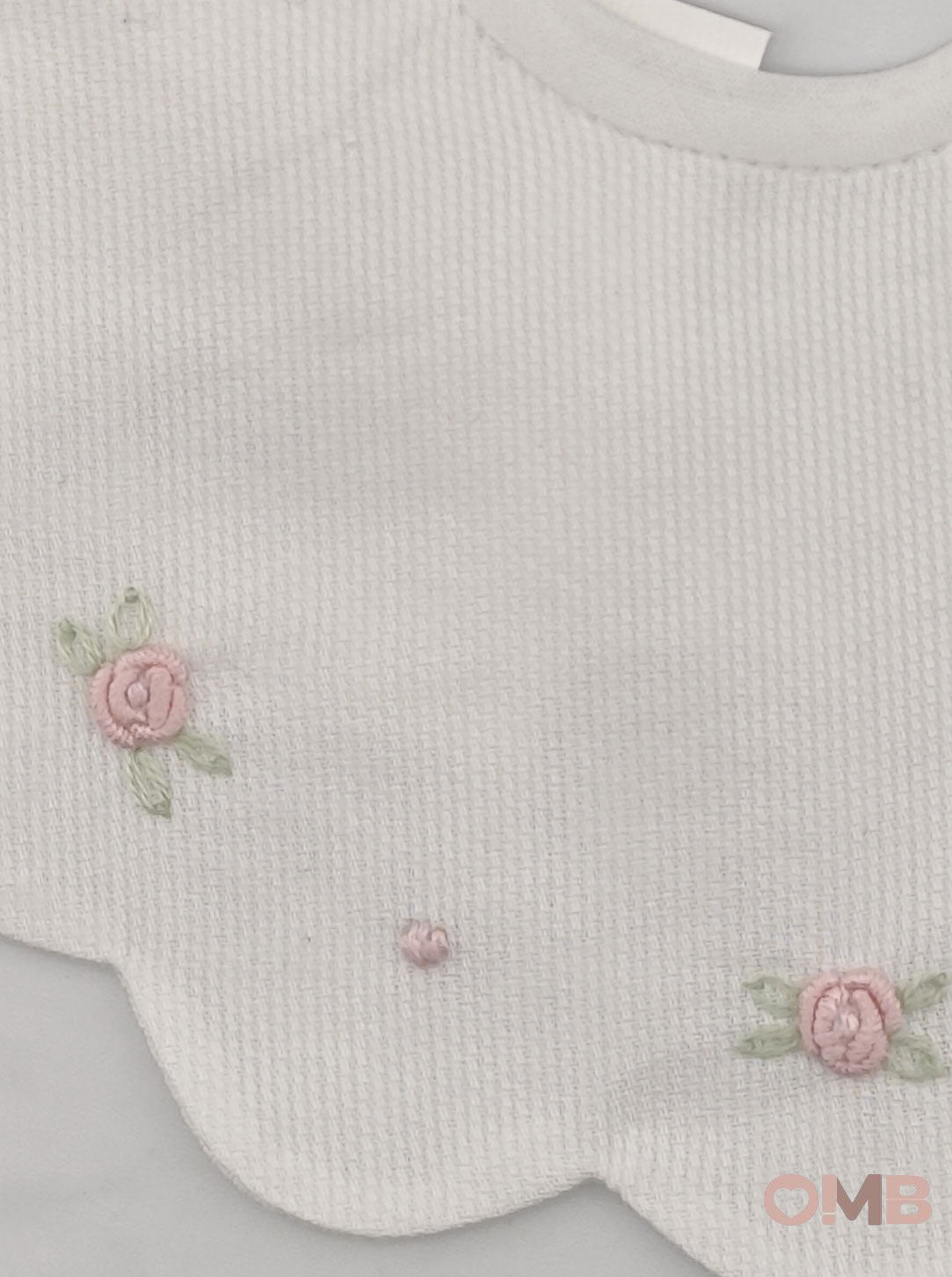 Bavetta neonata PEPECE' 305 Bianca 305 CIANCO/ROSA PEPECE' 