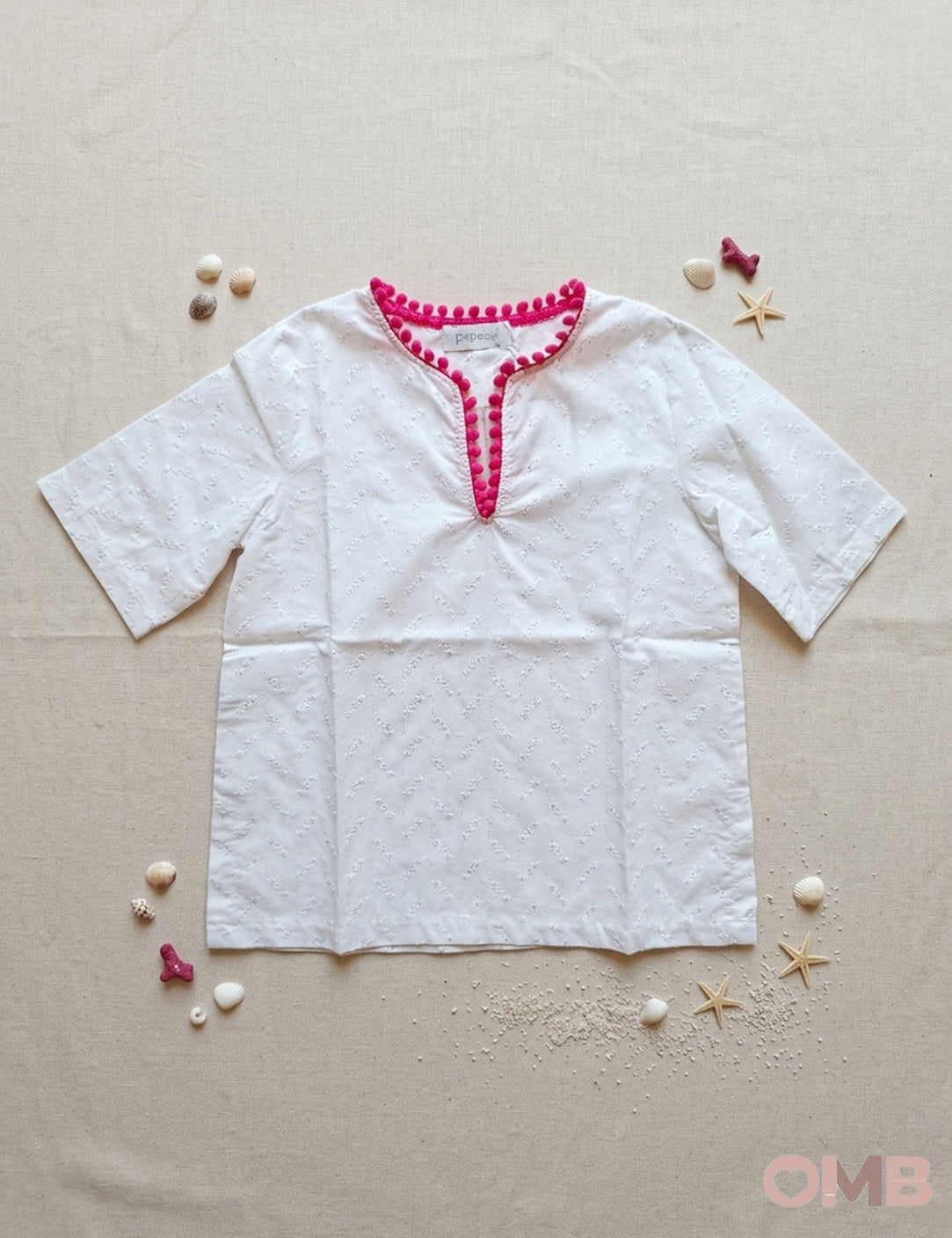 Kaftano neonata PEPECE' 526 Bianco 526 BIANCO PEPECE' 