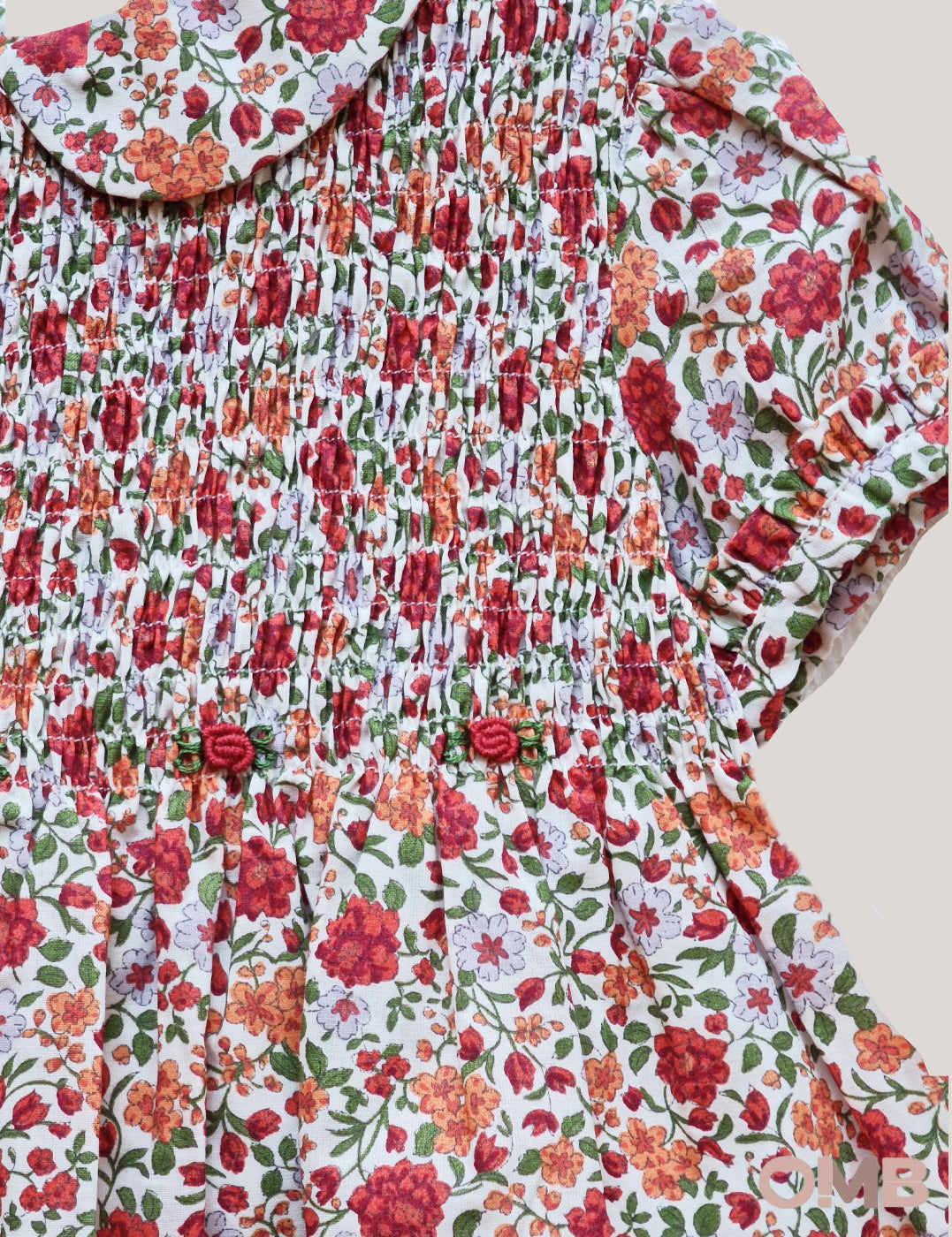 Abito neonata PEPECE' 7140 Rosso 7140 LIBERTY PEPECE' 