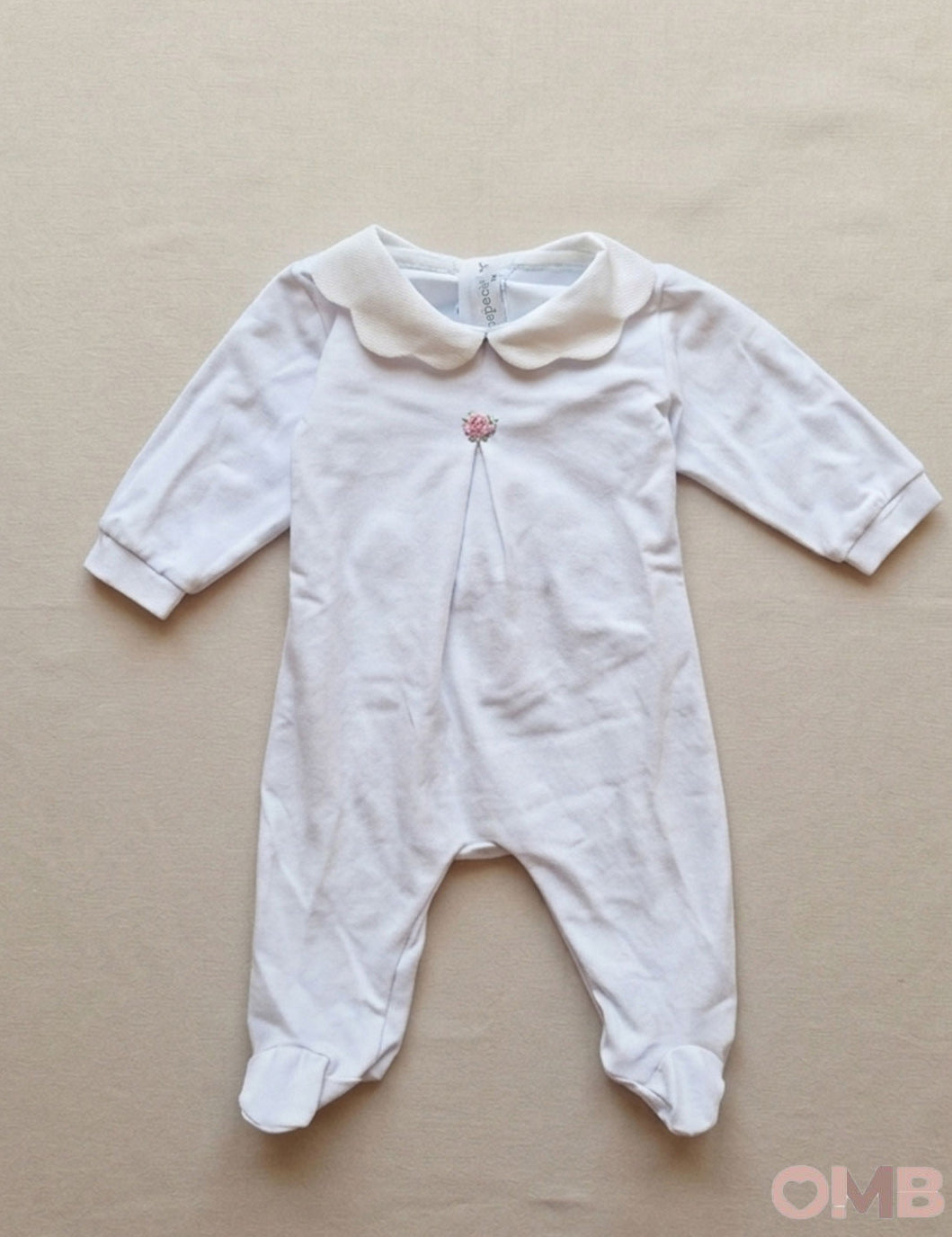 Tutina neonata PEPECE' 7430 Bianca 7430 BIANCO/ROSA PEPECE' 