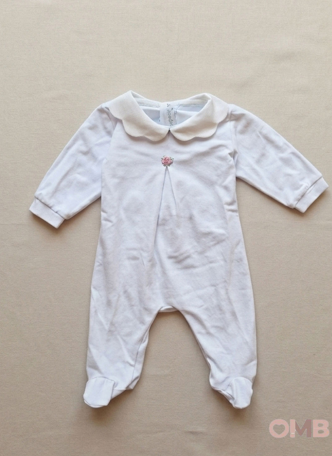 Tutina neonata PEPECE' 7430 Bianca 7430 BIANCO/ROSA PEPECE' 