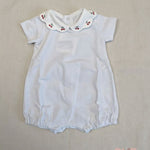 Pagliaccetto neonata PEPECE' 7702 Bianco 7702 BIANCO-CILIEGIE PEPECE' 