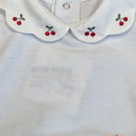 Pagliaccetto neonata PEPECE' 7702 Bianco 7702 BIANCO-CILIEGIE PEPECE' 