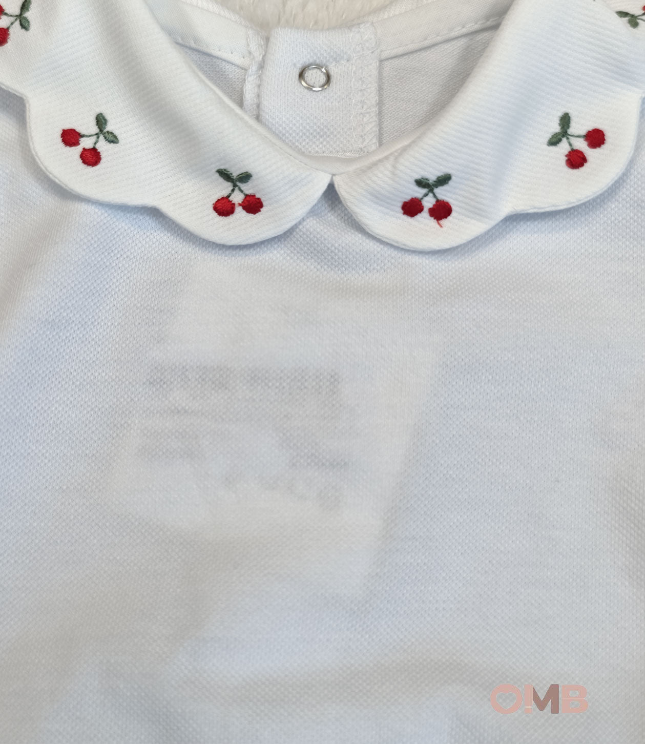 Pagliaccetto neonata PEPECE' 7702 Bianco 7702 BIANCO-CILIEGIE PEPECE' 