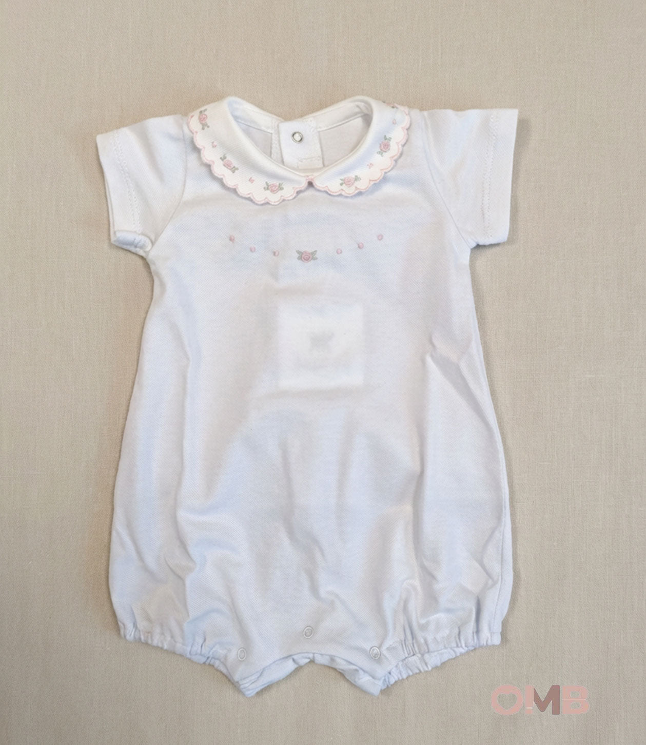 Pagliaccetto neonata PEPECE' 7721R3 Bianco 7721R3 BIANCO-ROSA PEPECE' 