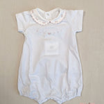 Pagliaccetto neonata PEPECE' 7721R3 Bianco 7721R3 BIANCO-ROSA PEPECE' 