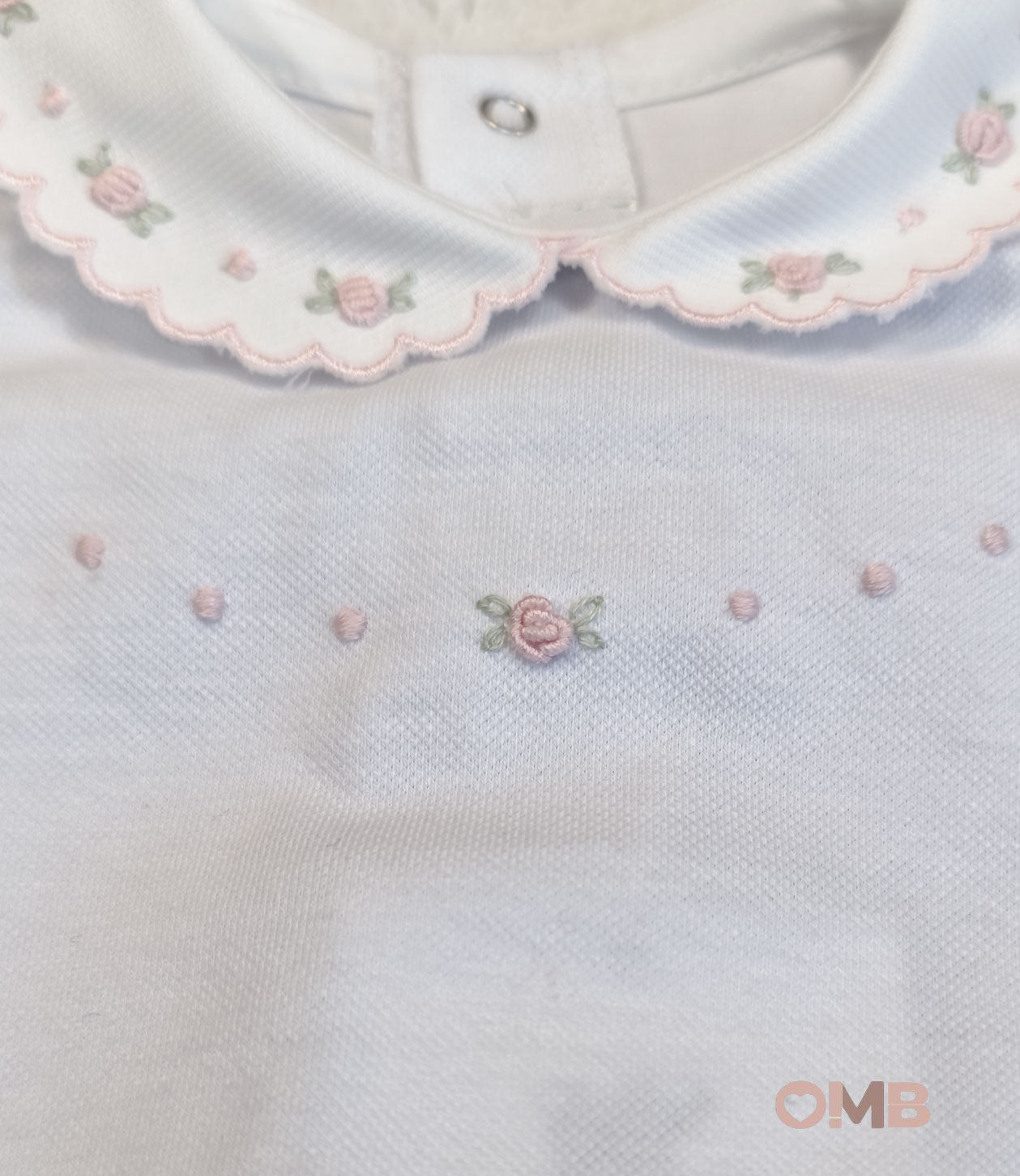Pagliaccetto neonata PEPECE' 7721R3 Bianco 7721R3 BIANCO-ROSA PEPECE' 