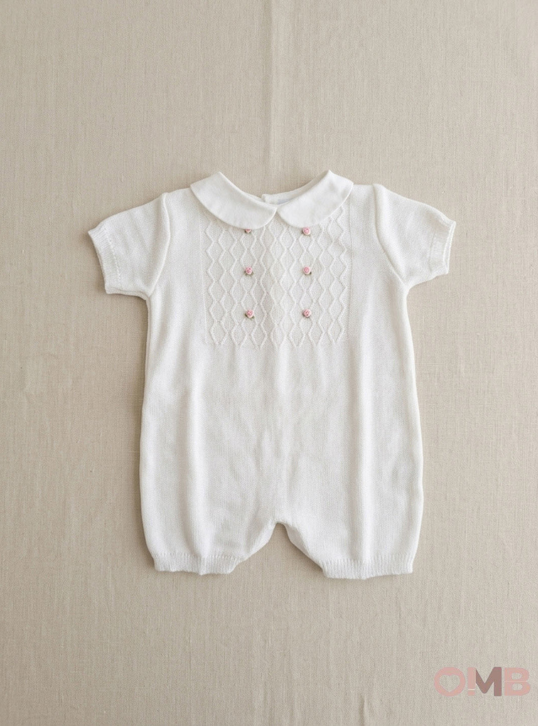 Pagliaccetto neonata PEPECE' 9470 Bianco 9470 BIANCO/ROSA PEPECE' 
