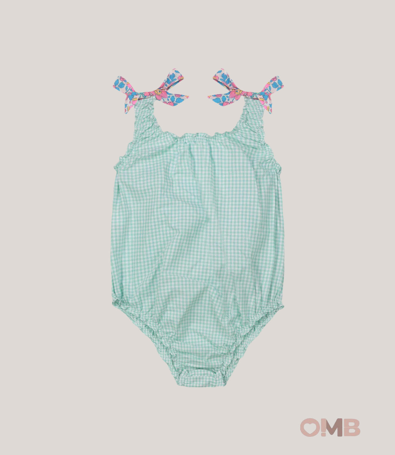 Costume bambina PESCIOLINO ROSSO IN2 Verde IN2 QUADRI PESCIOLINO ROSSO 
