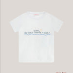 T-shirt bambino PESCIOLINO ROSSO TSM47 Bianca TSM47. BIANCO PESCIOLINO ROSSO 