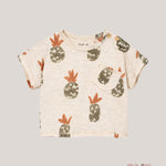 T-shirt neonato PLAY UP 1AS11056 Panna 1AS11056 ANANAS PLAY UP 