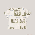 T-shirt neonato PLAY UP 1AS11057 Panna 1AS11057 FOGLIE PLAY UP 