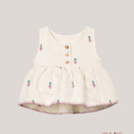 Blusa neonata PLAY UP 2AS11150 Panna<BR/> 2AS11150 PANNA PLAY UP 